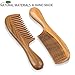 Wood comb, wide tooth comb ,nature Green sandalwood comb hand made 100% nature hair comb Anti static wide tooth hair comb fine tooth hair comb Scalp massage combs nature made