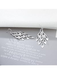 AmpleLove 925 Sterling Silver Dangle Earrings - Polished Vintage Irish Celtic Knot Drop Earrings for Women