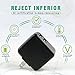 Ulimag iPhone Wall Charger 24W 3.1A Dual Port USB Travel Wall Charger Adapter with 6FT Lightning Cable Charging Cord for iPhone X, 8, 8 Plus, 7, 7 Plus, 6s, 6s Plus, 6, 6 Plus, SE, iPad (Black&White)
