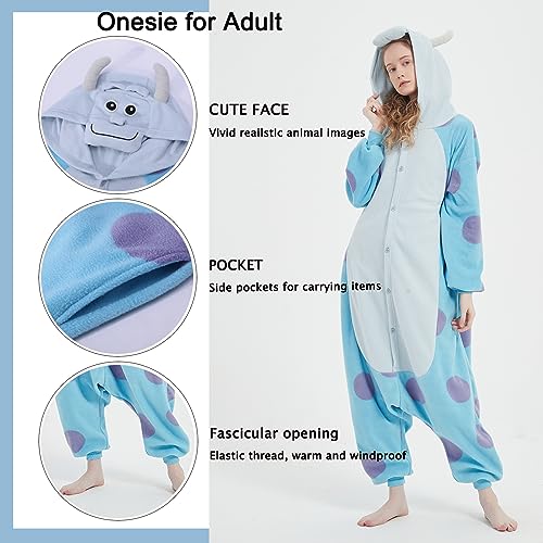 SWEETXIN Animal Onesie Pajamas - Unisex Adult Costume For Halloween & Christmas