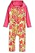 Coolibar UPF 50+ Baby Finn Hooded One-Piece Swimsuit - Sun Protective (12-18 Months- Pink Tropical Floral)
