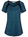 MISS FORTUNE Womens Active Wear Exercise Top Yoga Shirt Workout Clothes…