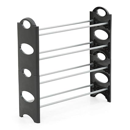 Digionics Foldable Shoe Rack with 4 Shelves (Plastic Rod)