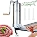 New Age Living Vertical Sausage Casing Stuffer | 3L 8lbs Capacity | Stainless Steel Construction With Metal Gears | 3 Year Warranty