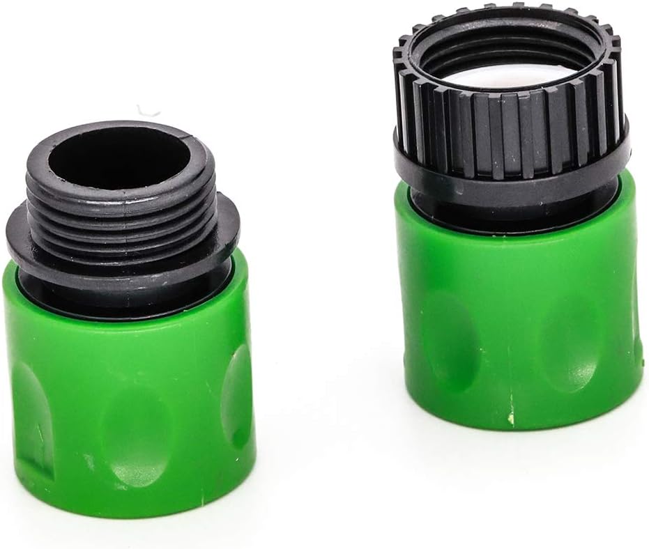 2Pcs Male&Female Quick Connectors for Hose Pipe Fitting 3/4" Plastic Tap Connector - Image 3
