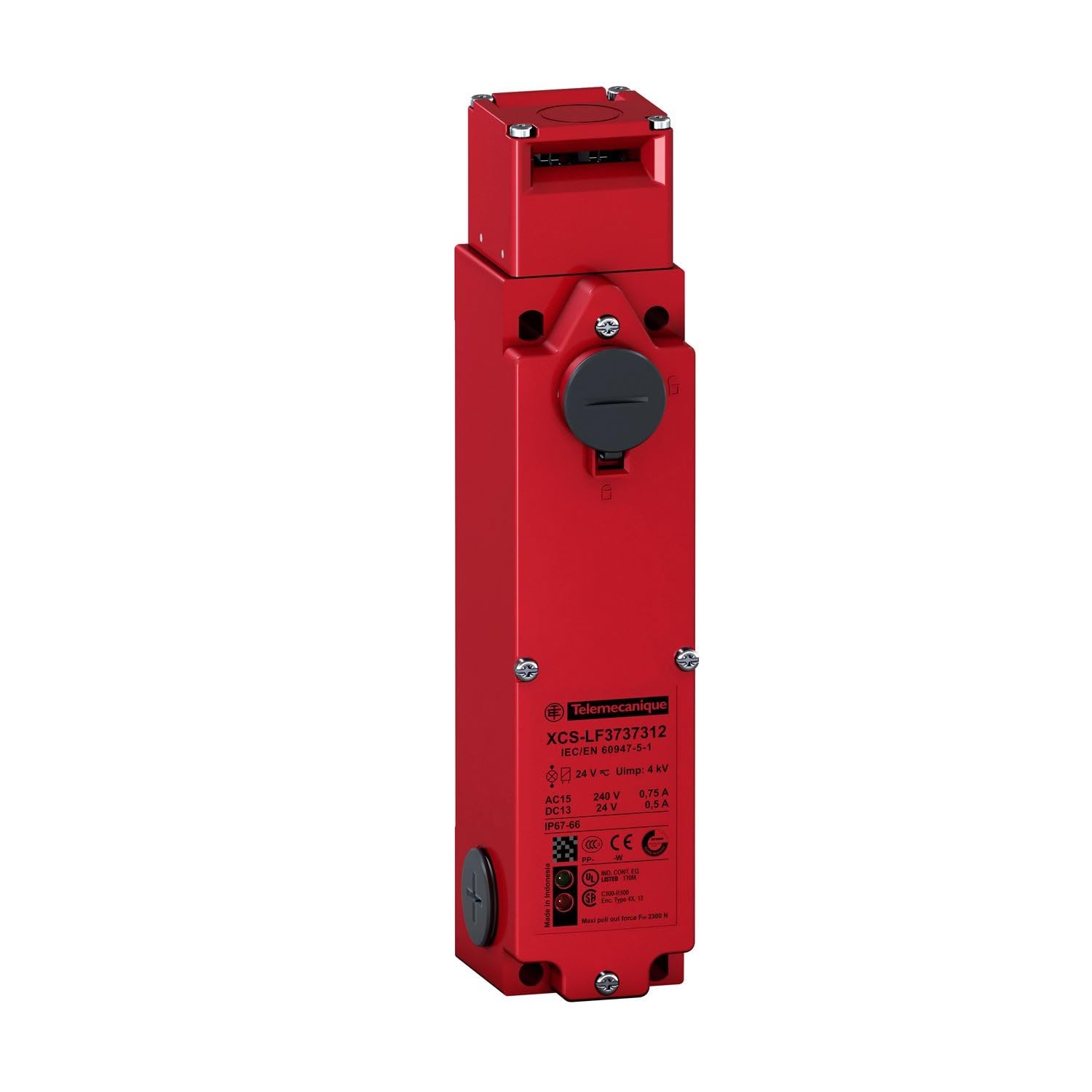 Telemecanique Sensor Preventa XCS Metal Safety Switch XCSLF - 2 NC+1 NO- slow break - 3 entries tapped M20 - 24V, XCSLF3737312
