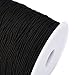 Outus 1mm Elastic String Black Elastic Cord for Jewelry Thread Stretchy String for Bracelets Necklace Making Beading and Sewing 109 Yard