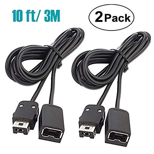 NES Classic Controller Extension Cable, 2 Pack 3M/10eet SNES Extension Power Cord for Nintendo Entertainment System: NES Classic Edition, Super NES Classic Mini Retro Video Game Console