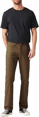514 Straight Fit, Jeans Uomo, Olive Night, 36W / 34L