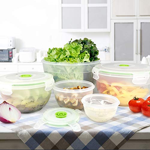 Lasting Freshness 11 Piece Vacuum Seal Food Storage Container Set