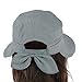 Womens 2in1 Wide Brim Summer Folding Anti-UV Golf Tennis Sun Visor Cap Beach Hat, Grey, OS