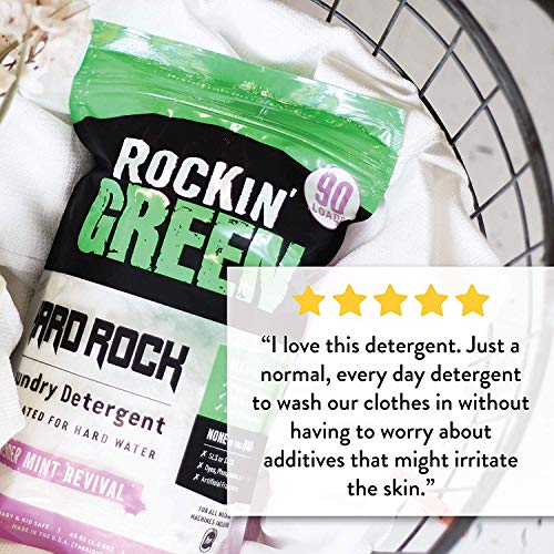 Rockin' Green Hard Rock Laundry Detergent (90 Loads), Plant based, All