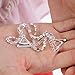 Rhinestone Crystal clear silver classic removable Bra straps for party dresses