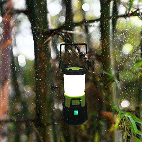 EULOCA Campinglampe 1200LM CREE LED wiederaufladbare wasserdicht Camping Laterne mit 4400 mAh Powerbank,4 Helligkeiten… – Bild 6