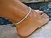 1pc Unique Nice Turquoise Beads Silver Chain Anklet Ankle Bracelet Foot Jewelry