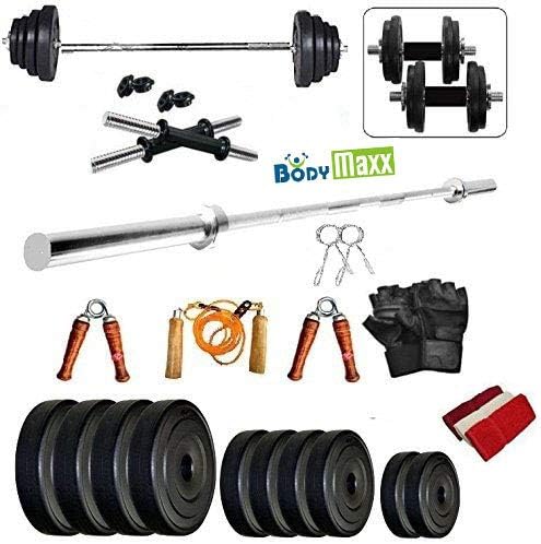 Body Maxx 30KG 3Ft Plain Rod Home Gym Fitness Kit