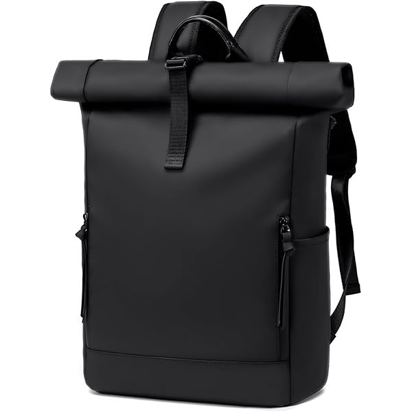 Amazon.com: Kasqo Rolltop Backpack, Water-Resistant Backpack with