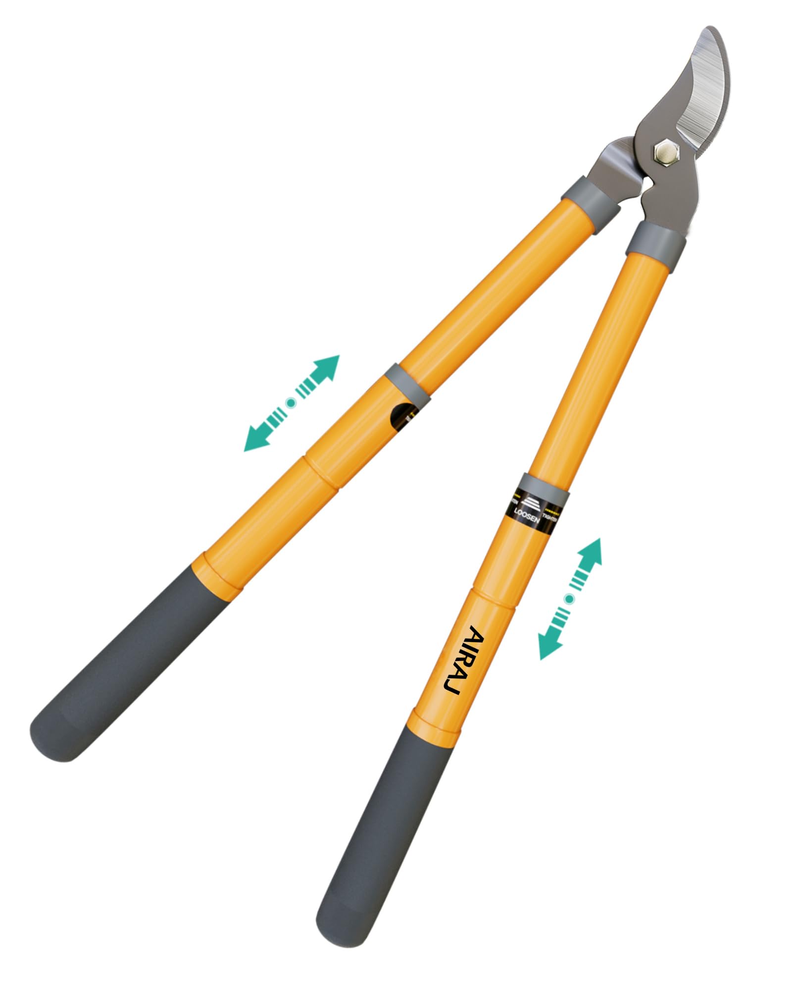 AIRAJ Telescopic Lopper 42-61cm, Loppers for Gardening with 3.5cm Cutting Capacity,Tree Loppers Heavy Duty,Bypass Garden Lopper for Pruning Dry and Wet Branches