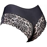 IPHREECO Sissy Pouch Panties, Men’s Hipster Lace Bikini Briefs Femboy Sexy Lingerie Underwear
