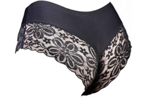 IPHREECO Mens Lace Sissy Pouch Panties Hipster Panty Underwear Briefs Bikini Thongs G String Lingerie