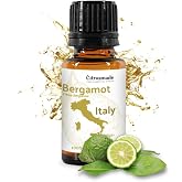 Nature Packaged Bergamot Essential Oil - Direct from Citrusmade in Sicily- Pure Essential Oil for Aromatherapy, Massage, Diffuser, DIY Candle and Soap Making - 15ml