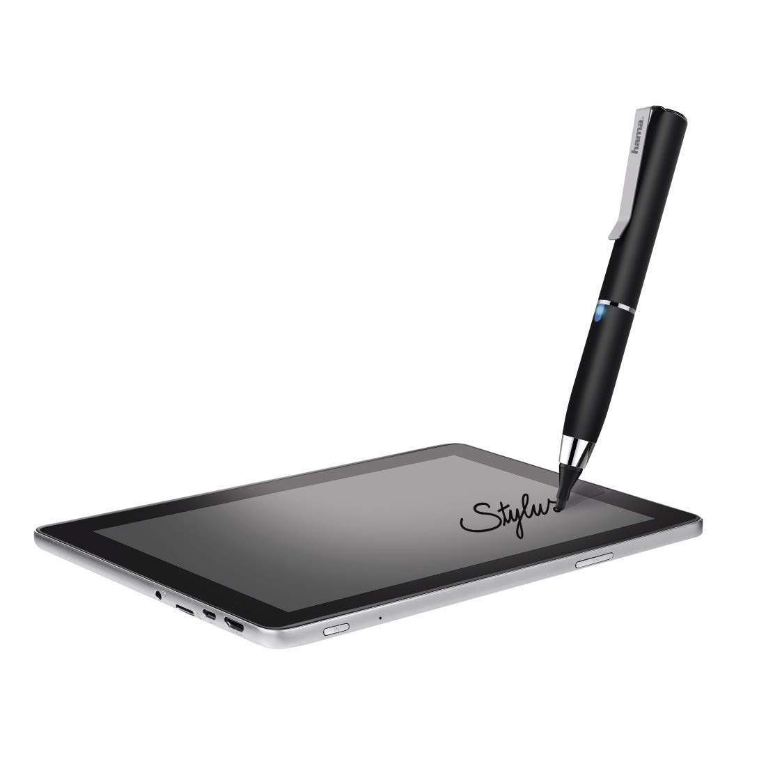 Hama 00108396 108396 Active Fineline Touchpen Black, 116 mm