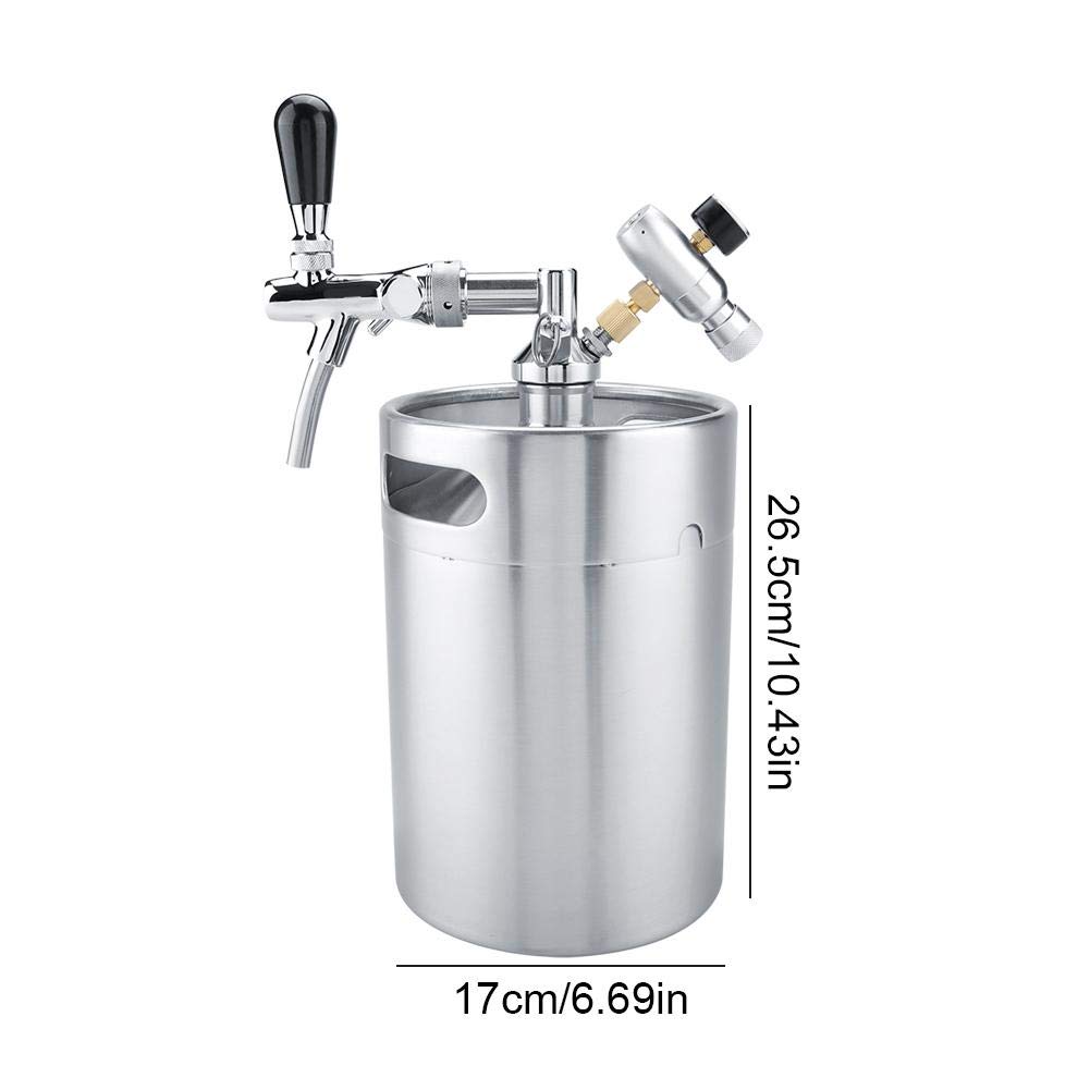 Torre Per Birra In Acciaio Inox Con Rubinetto Singolo Kegerator - Foto 5