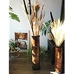 Floor-Vase-Garden-Decor-Wooden-Vase-Wicker-Flower-Vase-Lodge-Decor