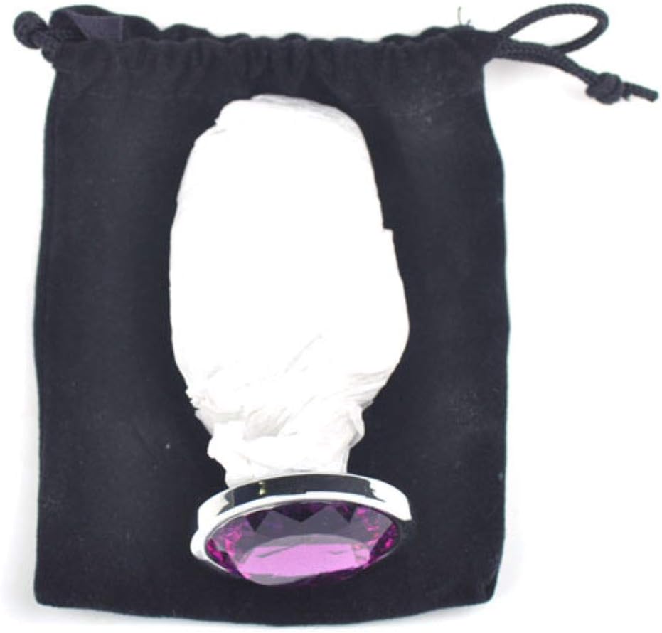 BeHorny Jewelled Stone Steel Butt Plug, Large, 10 x 3.8 cm, Silver - Image 5