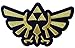 J&C Family Owned Legend of Zelda Hyrule's Royal Crest 4" Gold Logo Embroidered Sew/Iron-on Patch/Applique