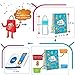 LARZN - Celebrate With an Impression Premium Robot Party Bags, Party Favor Bags,Treat Bags, Goody Bags, Party Favors,Party Supplies, Decorations, 12 Pack