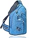 Plus Oversized Sling Bag Men Women, Double Layers Travel Backpack Cross Body Bag 28L, Fit for 14 Inch Laptop Dark Blue