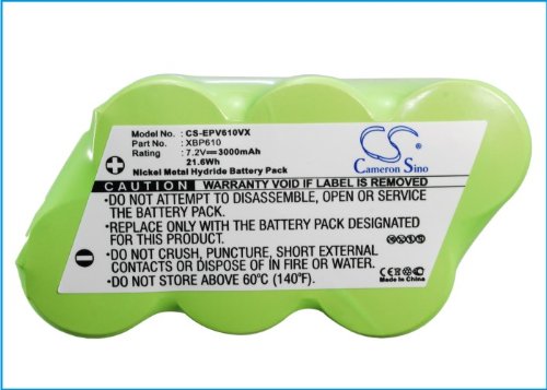 C & S 3000mAh Ni-MH XBP610 Battery Euro Pro Shark UV610C, Shark UV610DT