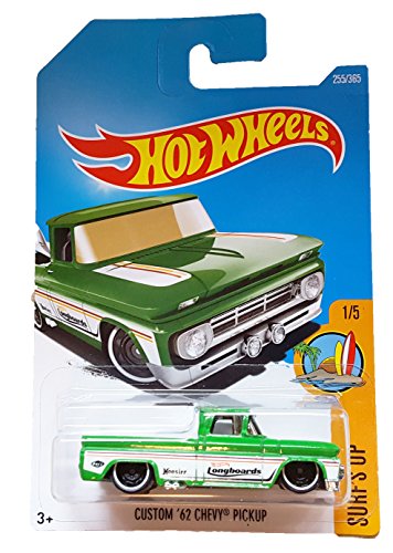 Hot Wheels 2017 Surf's Up Custom '62 Chevy Pickup 255/365, Green