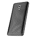 Armorsuit MilitaryShield Black Carbon Fiber Skin Wrap Film + HD Clear Screen Protector for Huawei Ascend Mate 2 - Anti-Bubble Film