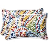 Pillow Perfect 572581 Outdoor Ummi Rectangular Throw Pillow, Set of 2, Multicolored