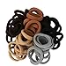 100 PCS Hair Bands Hair ties for Women Girls, Seamless Hair Bands Elastic Ponytail Holders Rubber Bands Hair Accessories 1.58 inch (5 Colors)