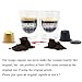 RECAPS Refillable Capsule BPA Free Coffee Pods Reusable 100 Times Compatible with Nespresso Original Line Machines 3 Pack Black