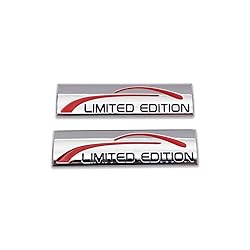 2X Chrome Metal Limited Edition Logo Car Emblem