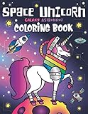 Space Unicorn Galaxy Astronaut Coloring Book: for girls, with Inspirational Quotes, Funny UFO, Solar System Planets, Rainbow Rockets, Animal Constellations, and Unicorns in Outer Space by Nyx Spectrum