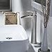 Wovier Brushed Nickel Waterfall Bathroom Sink Faucet,Single Handle Single Hole Vessel Lavatory Faucet,Basin Mixer Tap Tall Body