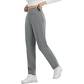 baleaf Women's Fleece Lined Pants Winter Warm Thermal Water Resistant High Waisted Travel Pants Thick Pants Work Golf Casual