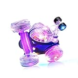 RC Stunt Car, YKS Invincible Tornado Twister - Multifunctional Rechargeable RC Acrobatic Stunt Car with LED Lights and Music (Blue)