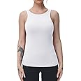 Disbest Yoga Tank Top, Women's Performance Stretchy Quick Dry Sports Workout Running Top Vest with Removable Pads