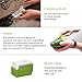 Deluxe Mandoline Slicer with Peeler-5 Interchangeable Stainless Steel Blades, Cleaning Brush, ABS Premium Plastic! Julienne Slicer, Safety Hand Guard Included-FREE Ebook-ByTallen's