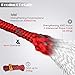 GEERTOP 4 mm Reflective Guylines Tent Cords Ultralight Camp Ropes with Aluminum Adjuster Tensioner for Outdoor Camping Hiking Backpacking Survival Gear Red
