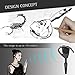 Bluetooth Headset, JOYACCESS Bluetooth Headphone Hands Free Wireless Earpiece with Dual Microphones