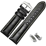 For Samsung Galaxy Gear S2 , Lucoo® Genuine Leather Watch Band Strap + Adapters For Samsung Galaxy Gear S2 R720 (Black)