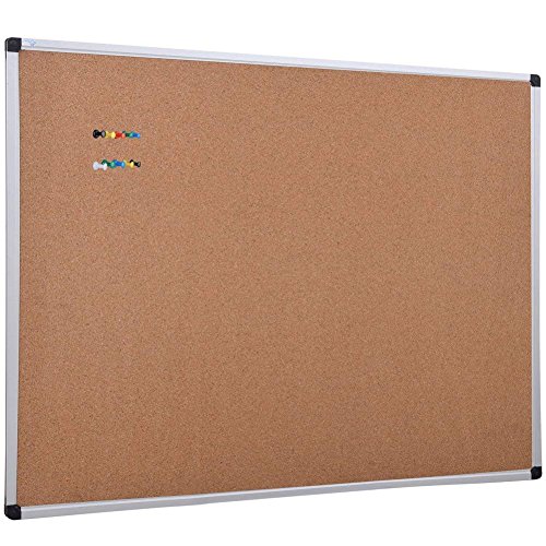 XBoard Cork Board 48 x 36, Bulletin Board Corkboard with Push Pin for