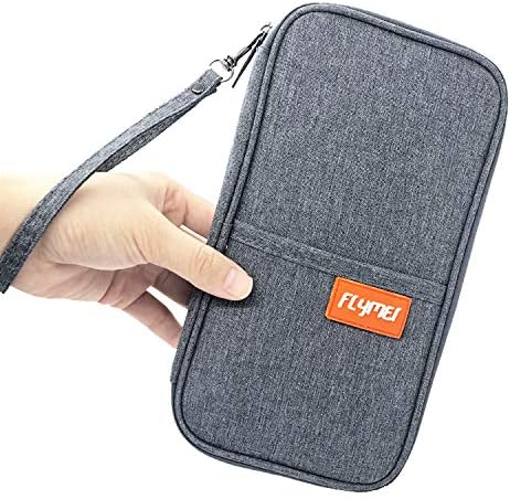 FLYMEI Travel Wallet Passport Holder, Family Passport Holder with Hand & Neck Strap Travel Wallet Organizer RFID Blocking Document Organizer Bag Ticket Holder for Women/Men 3 FLYMEI Travel Wallet Passport Holder, Family Passport Holder with Hand & Neck Strap Travel Wallet Organizer RFID Blocking Document Organizer Bag Ticket Holder for Women/Men